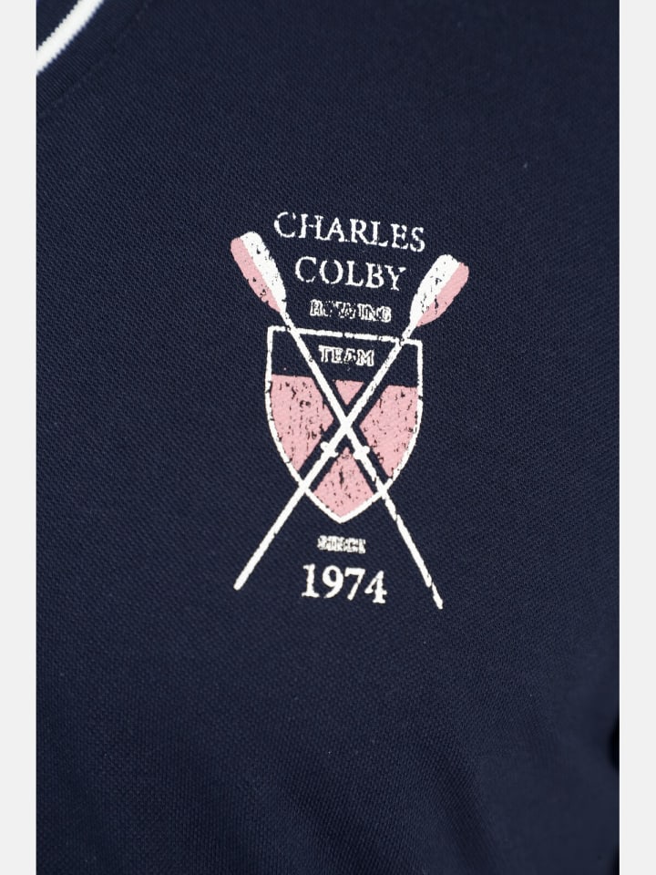 Charles Colby Poloshirt EARL WILLERS in dunkelblau günstig kaufen