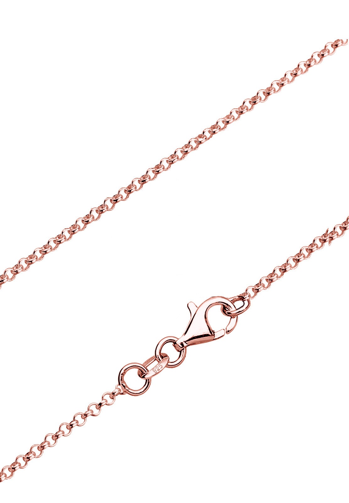 Elli Women's V-chain with crystals in 925 sterling silver, 45 cm long