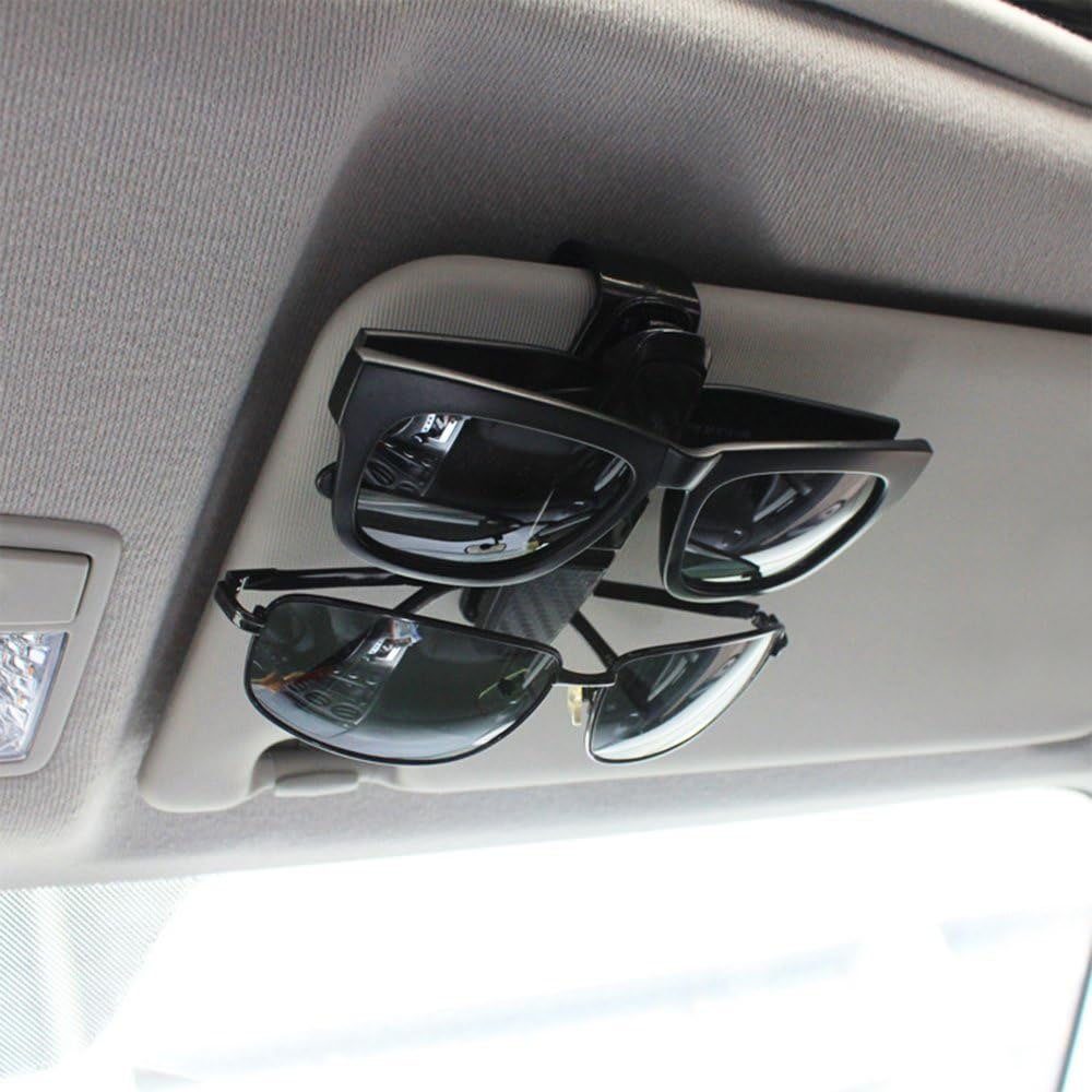TUABUR Gläserhalter 2er-Pack Auto-Sonnenbrillenhalter