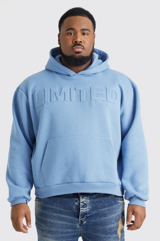 Plus kastiger Oversize Hoodie mit Limited-Prägung