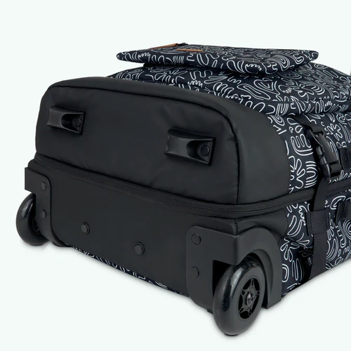 Small 2-wheel soft suitcase, Amiens, black