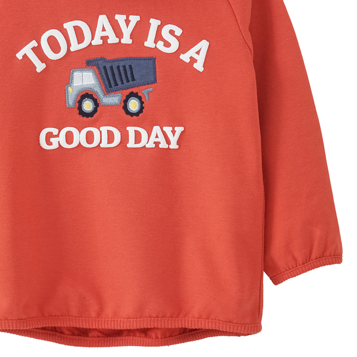 Baby Hoodie mit gummiertem Print