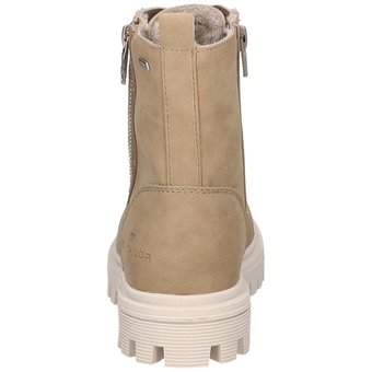 Tom Tailor Schnür Boots in beige