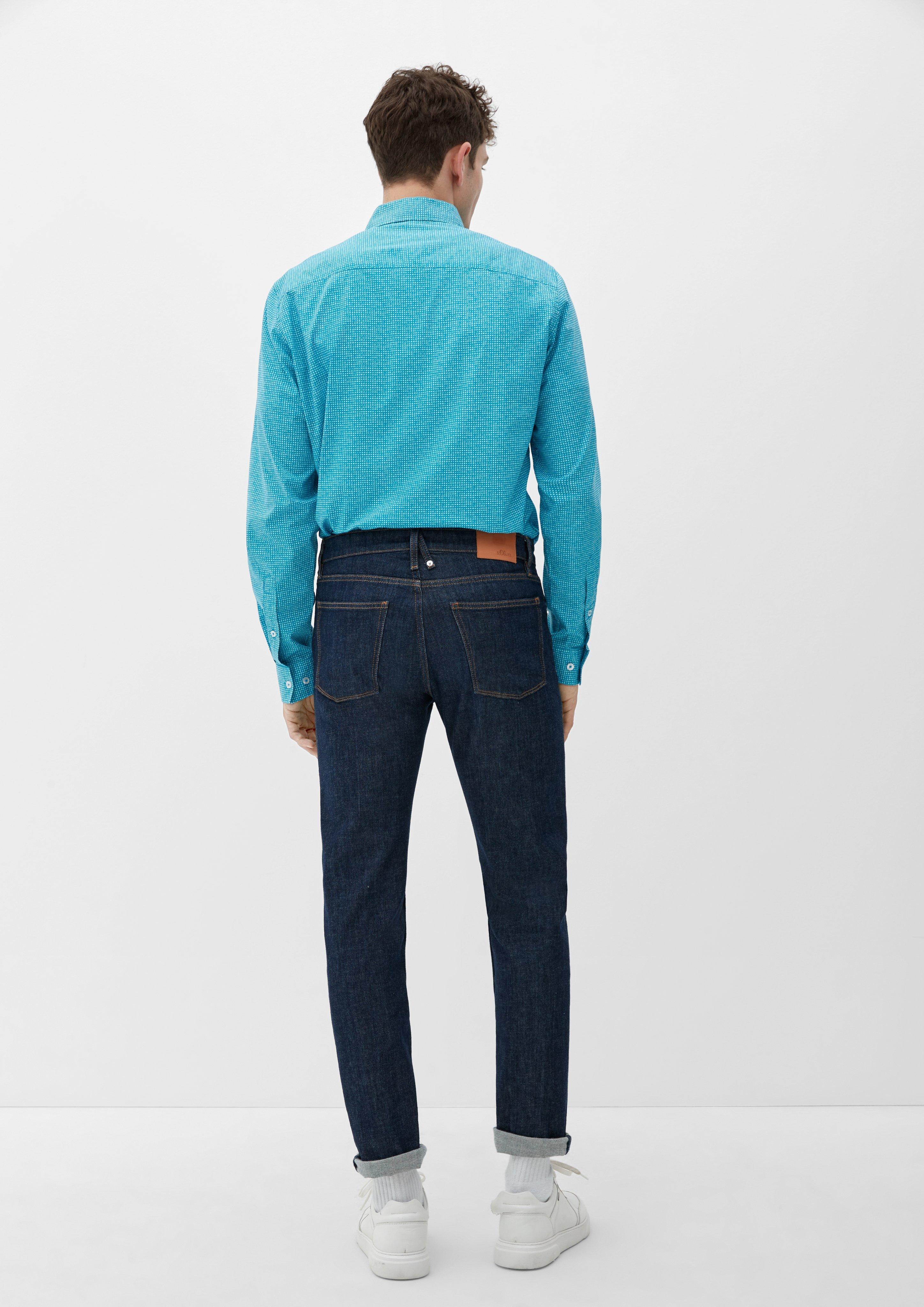 Slim: Hemd mit Allover-Print  2127455-63A3