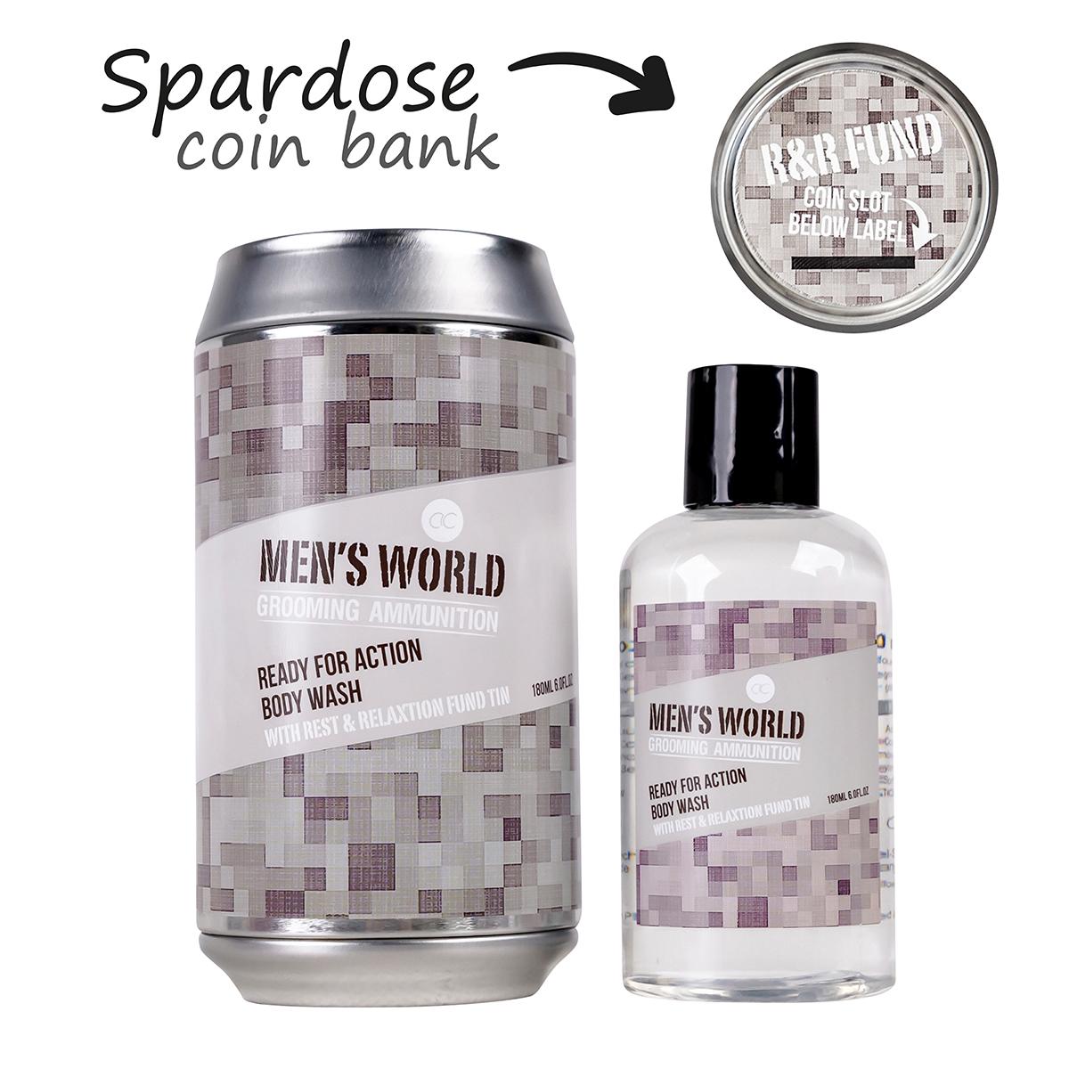 accentra EOL Body Wash MEN'S WORLD in Flasche in Spardose