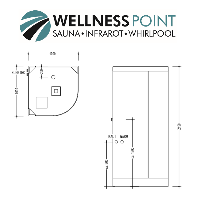 PureHaven 2in1 Dampfdusche & Infrarotsauna 100x100x215 cm Aluminiumrahmen kompl. Zubehör Tropenbrause Sitzfläche Radio Massagefunktion Schwarz/Weiß