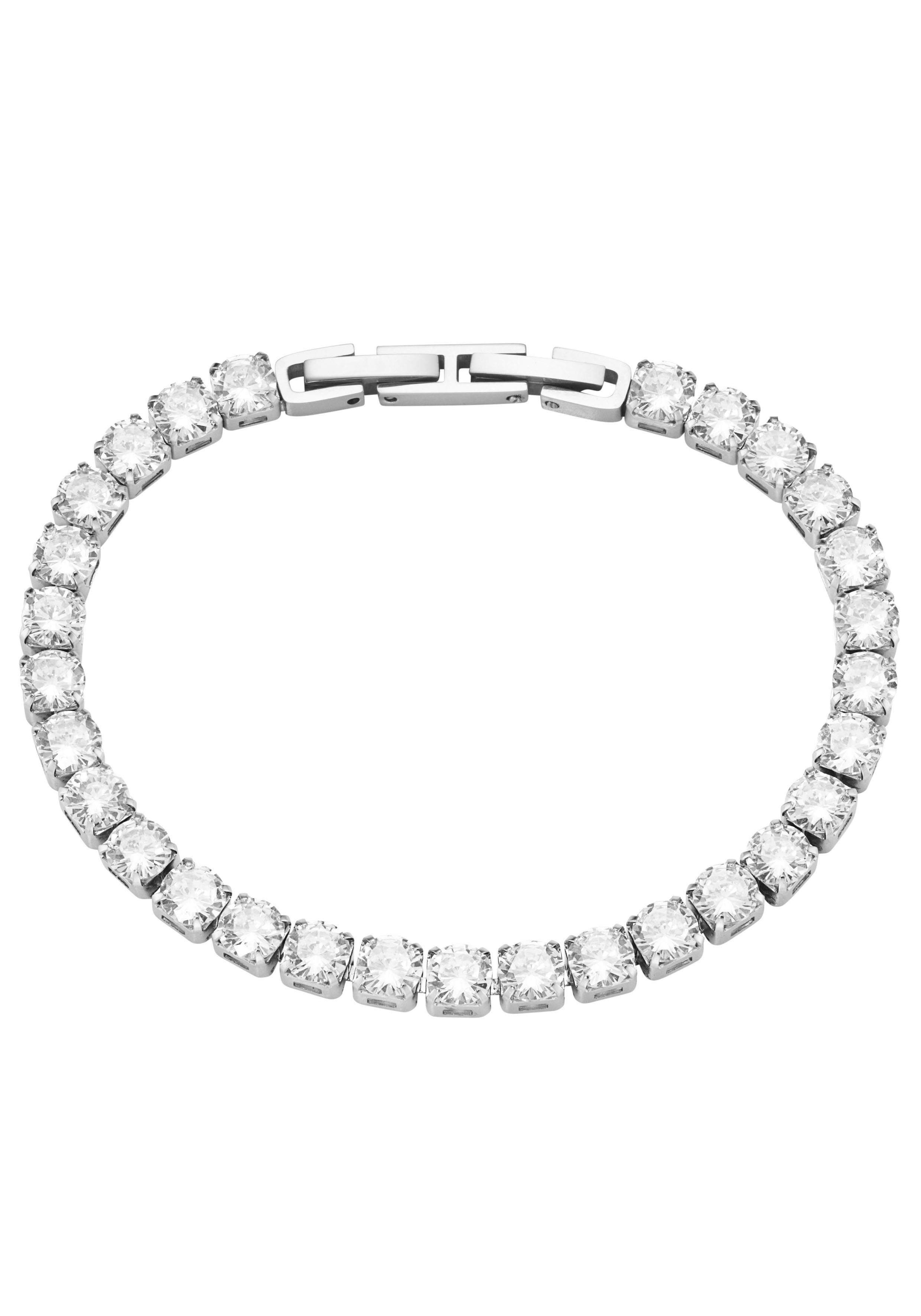 Firetti Tennisarmband Schmuck Geschenk Armschmuck Armkette Glitzerarmband, zu Kleid, Shirt, Jeans, Sneaker! Anlass Geburtstag Weihnachten