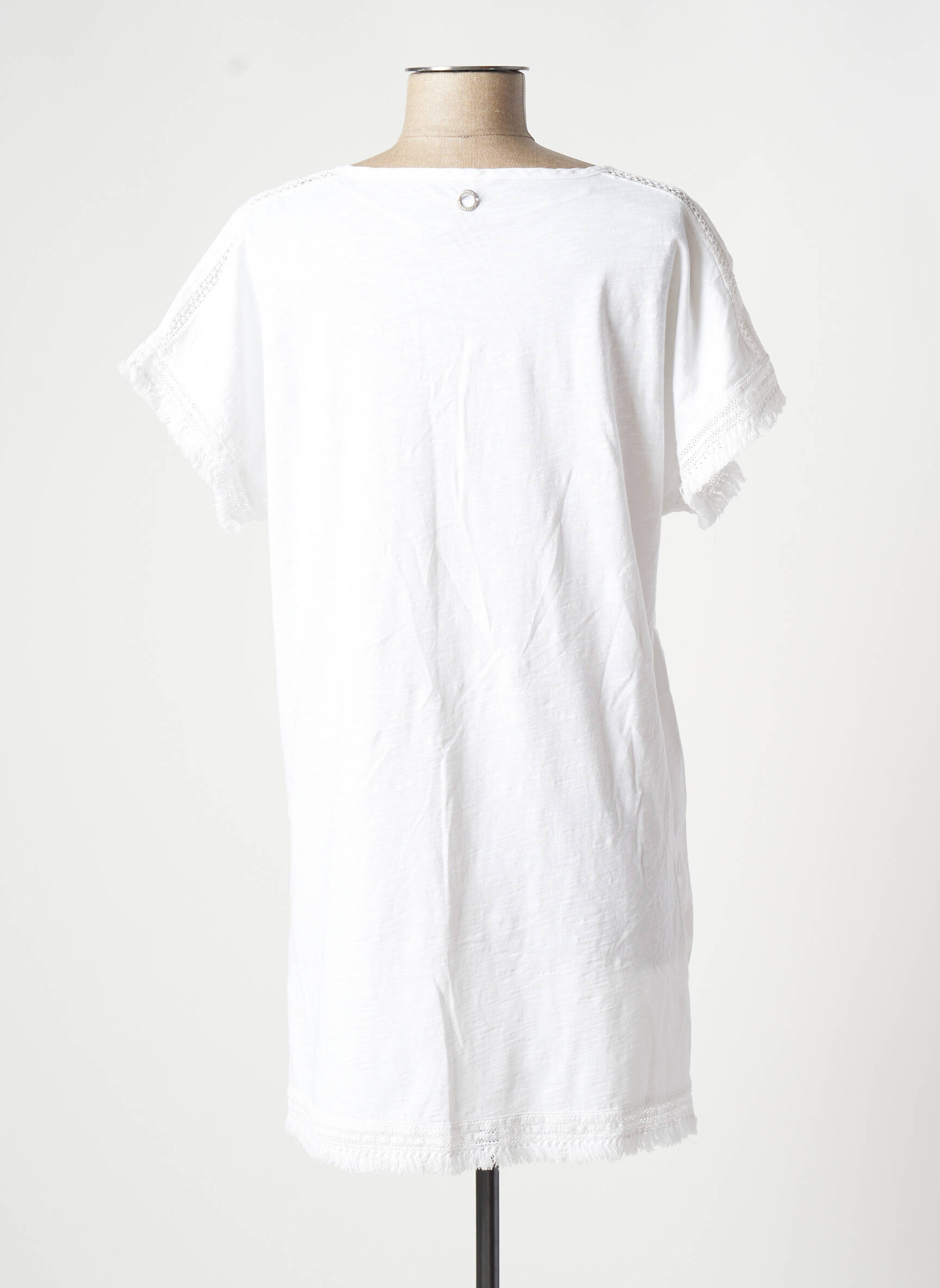 Sandwich Tuniquemanchecourte Femme couleur blanc