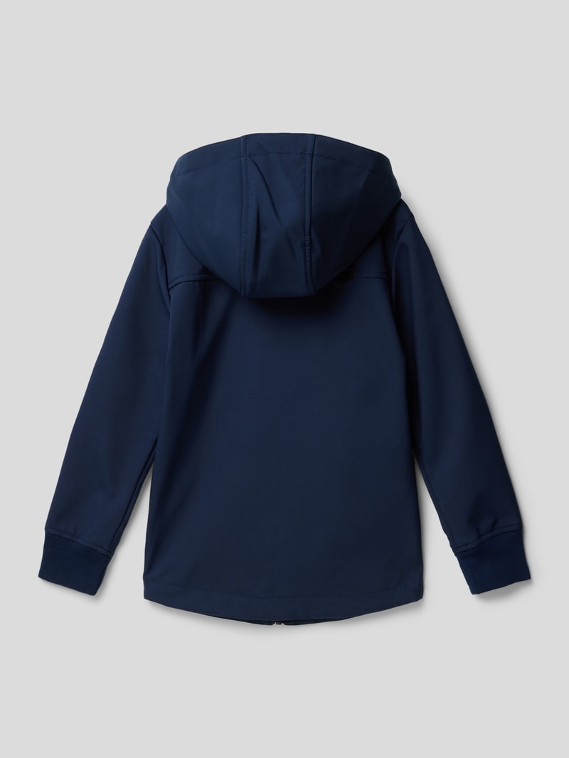 Funktionsjacke mit Label-Print Modell 'TOBI' in dunkelblau