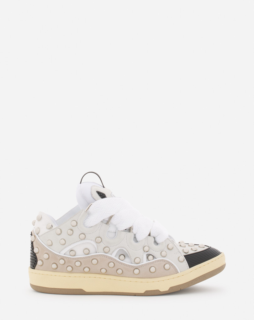 SNEAKERS CURB EN CUIR AVEC STUDS