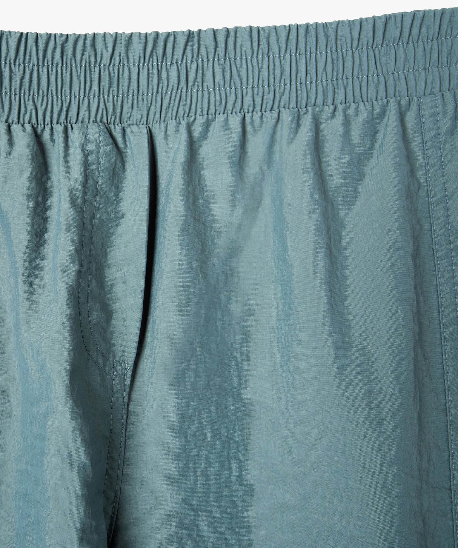 Pantalon en toile de parachute avec poches à rabat fille gris | GEMO