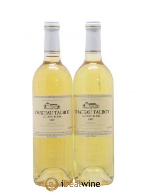 Château Talbot Caillou Blanc  1997 - Lot de 2 Bouteilles