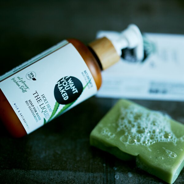I Want You Naked Holy Hemp Bio-Hanfsamenöl Badeseife