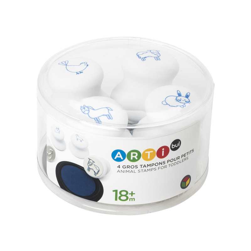 4 gros tampons animaux pour tout petits Oxybul
