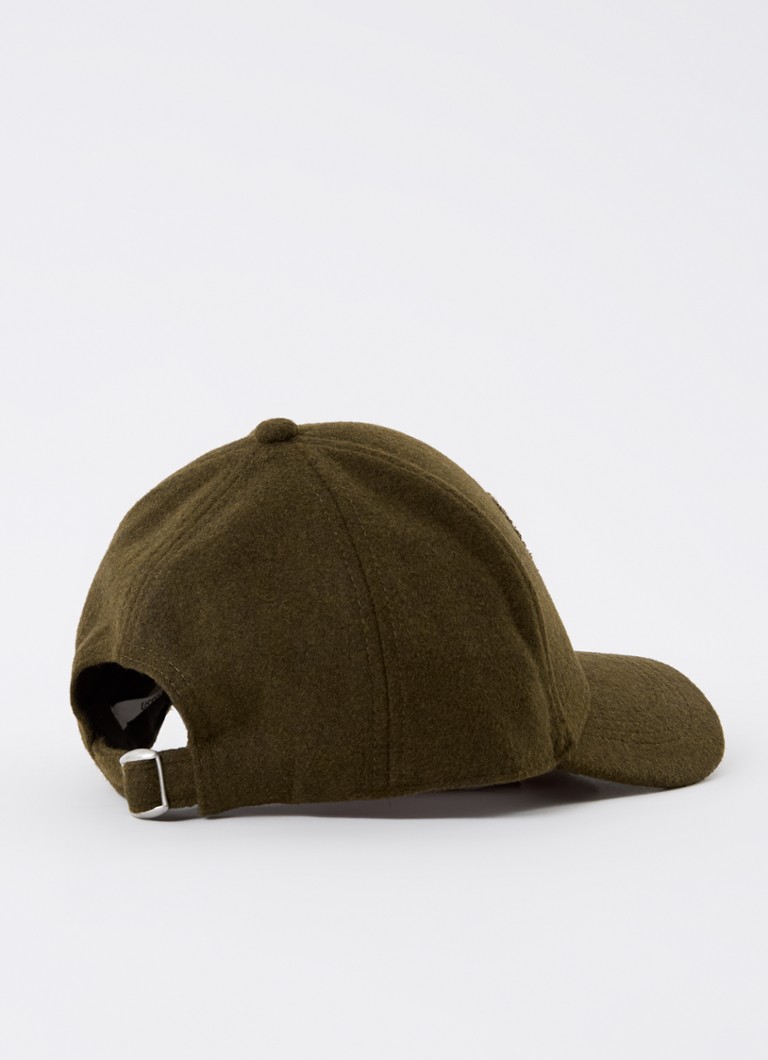 ba&sh Hugo cap in wool blend with logo embroidery