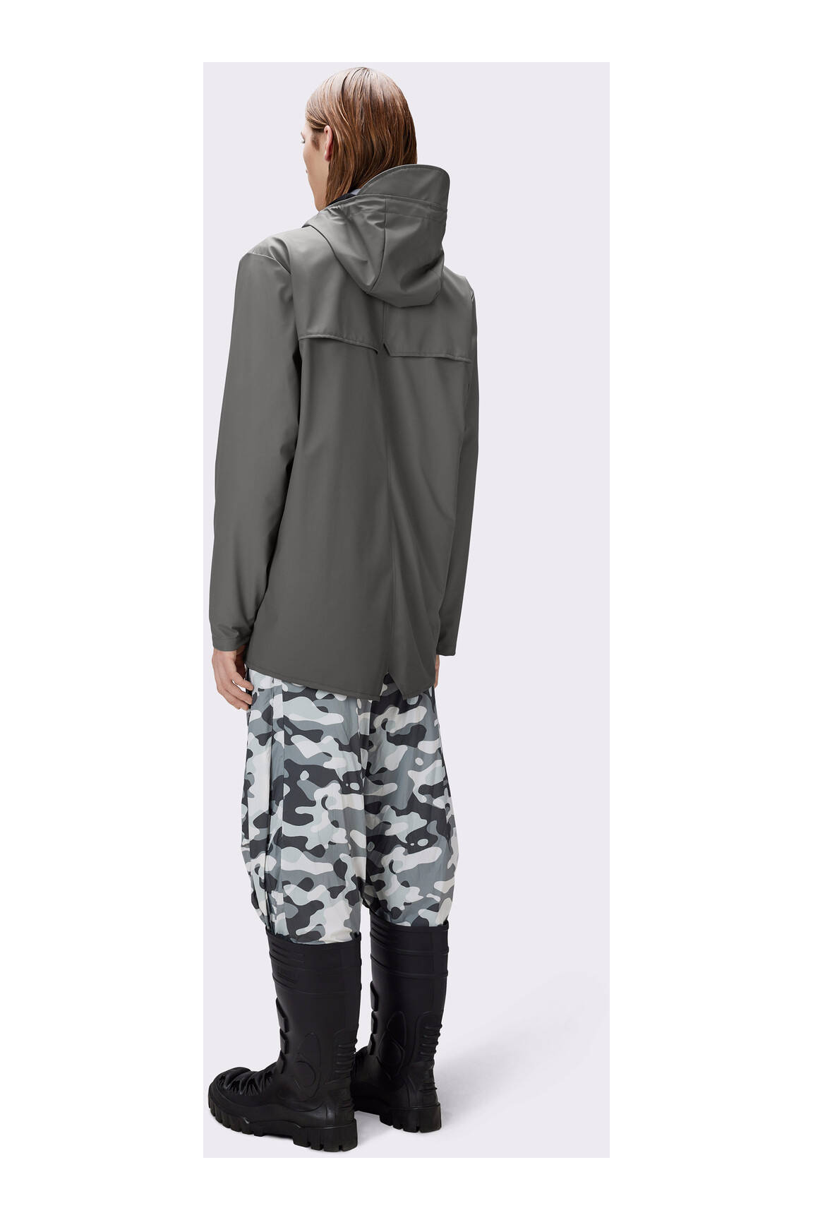 Rains Impermeables Trenchs Unisexe couleur gris