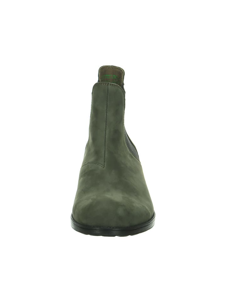 Think! Leder-Chelsea-Boots in Grün günstig kaufen