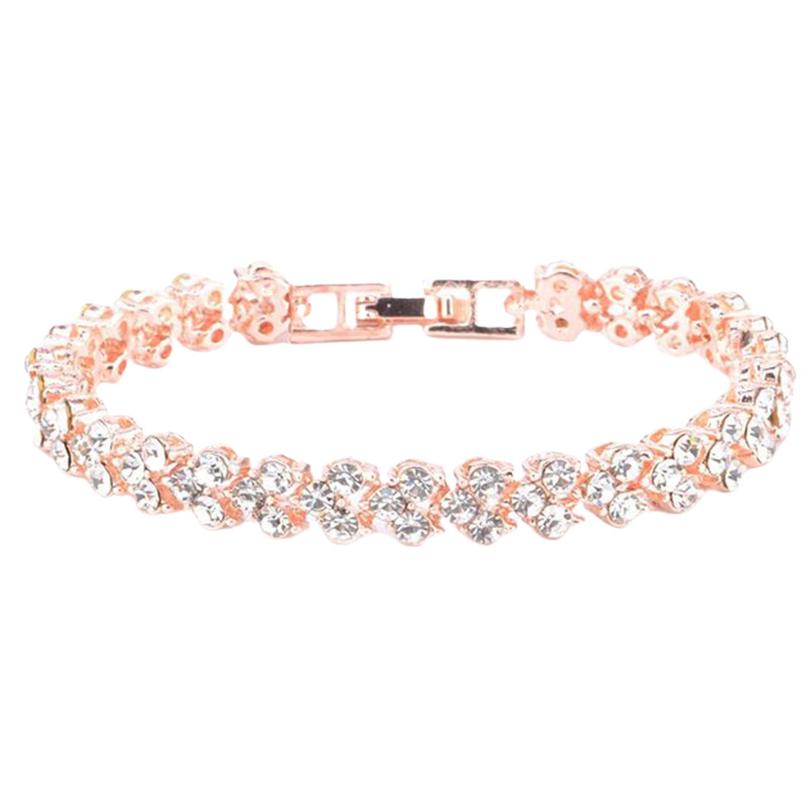 fulaide Armband Armband, Frau Zirkon Strass Intarsien Armreif