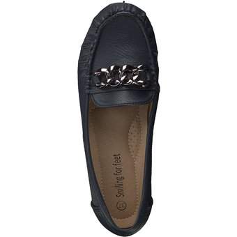 smiling for feet Mokassin in blau