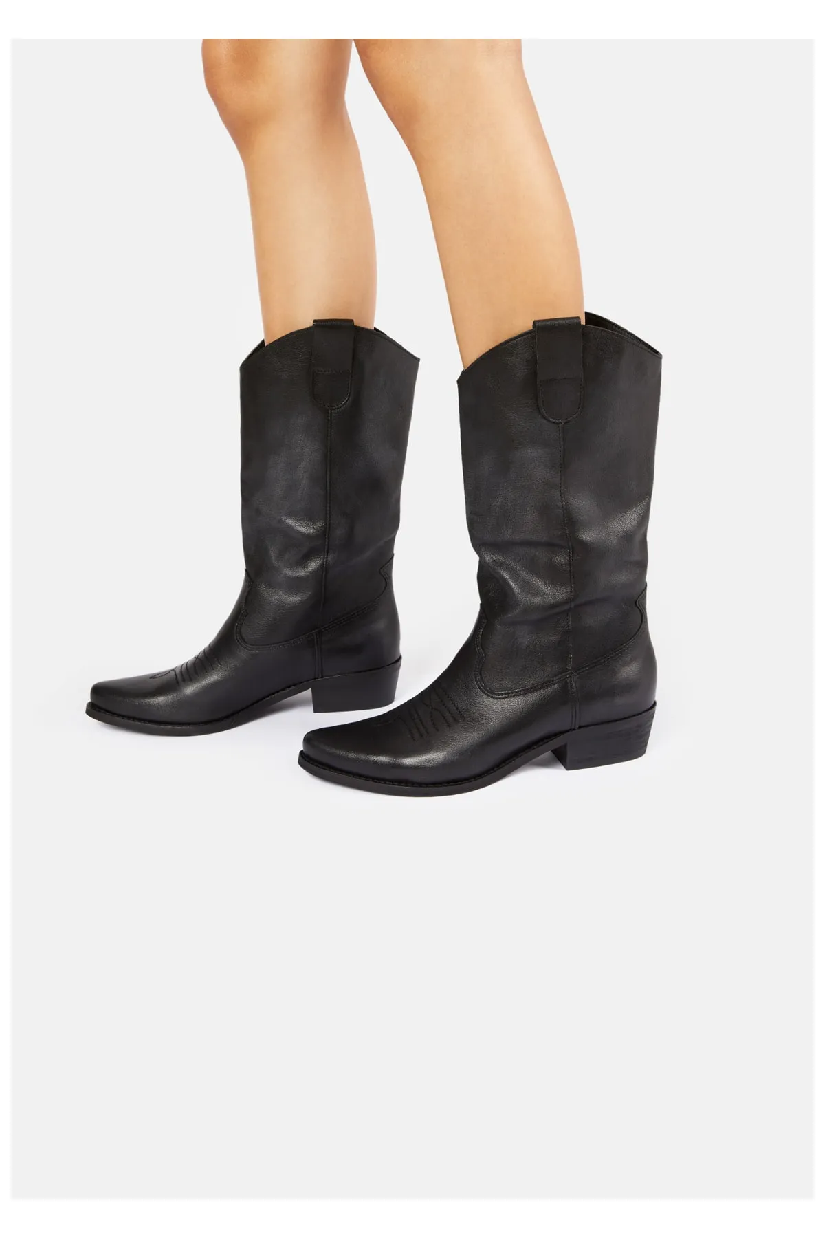 Felmini  Stiefelette - Schwarz - Blockabsatz