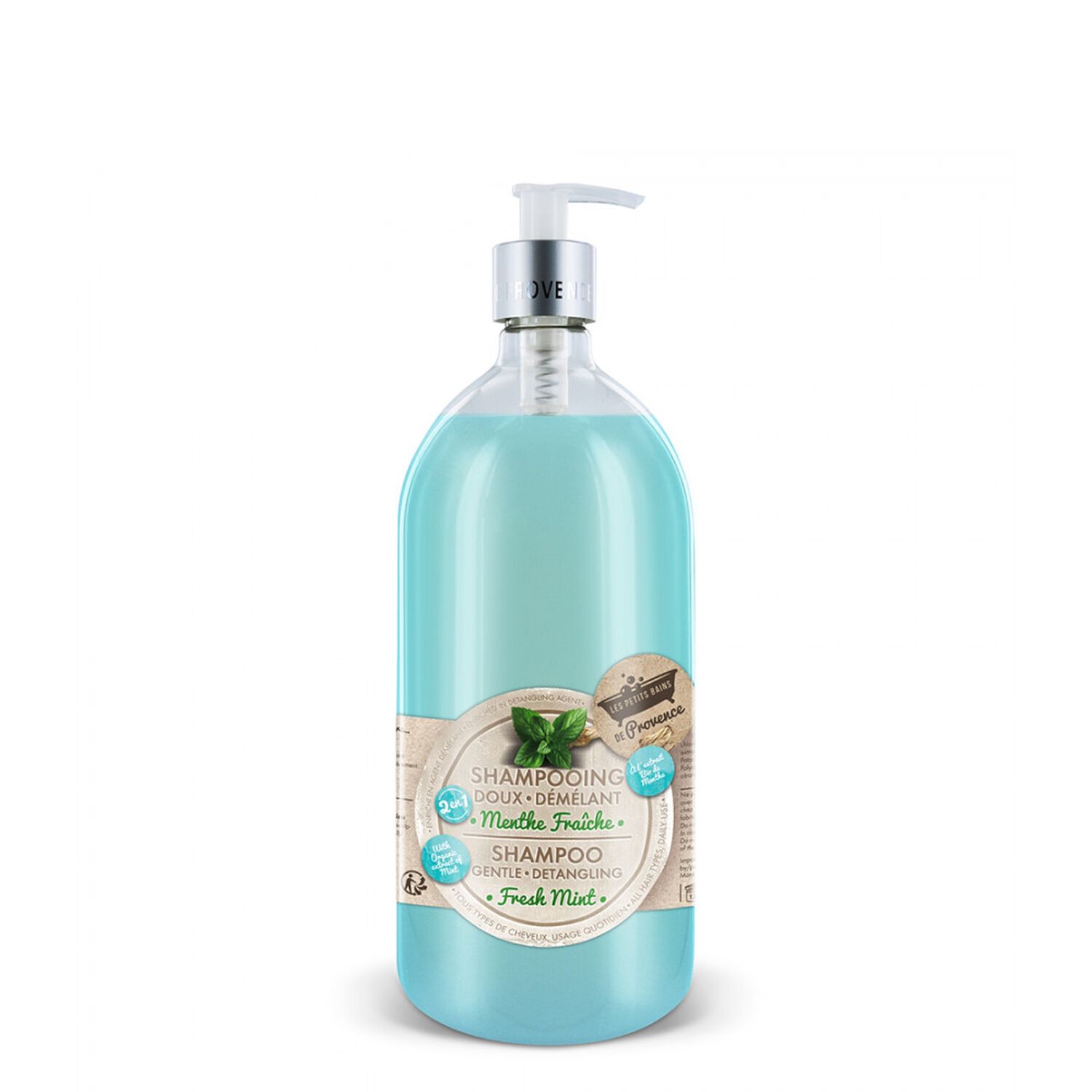 Les Petits Bains de Provence Shampooing 2 en 1 Parfum Menthe Fraîche