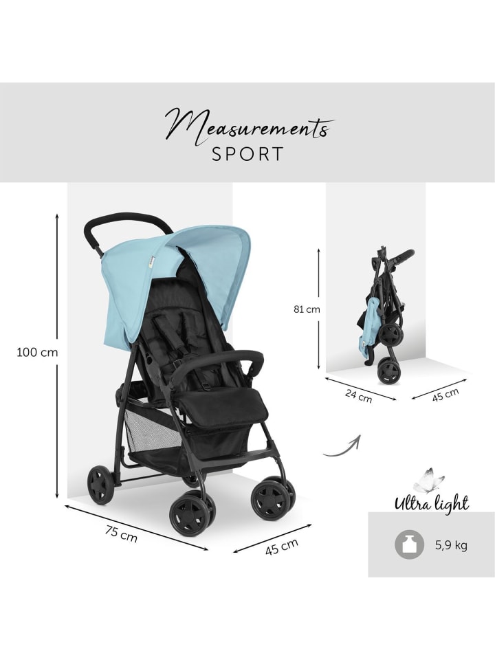 Hauck Buggy Sport inkl. Schutzpaket - Blue in blau günstig kaufen onesize