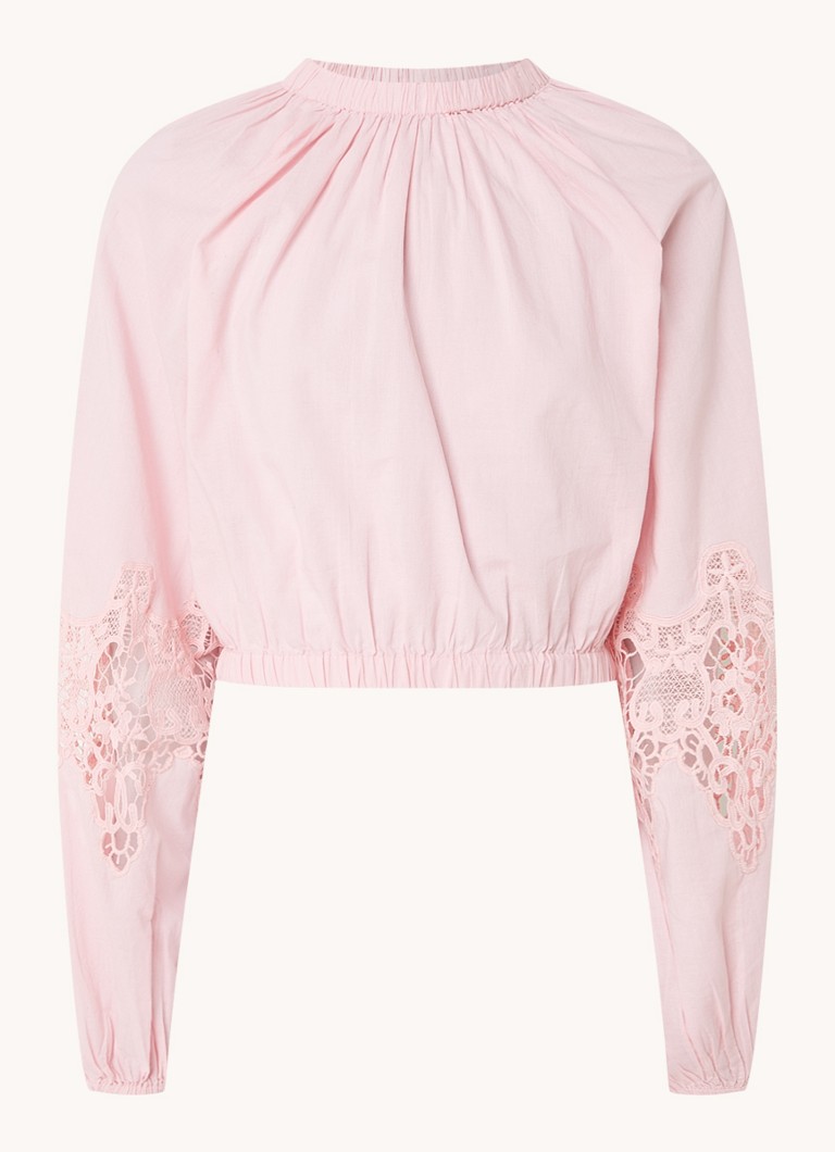NIKKIE Bolzano crop top από οργανικό βαμβάκι με κέντημα