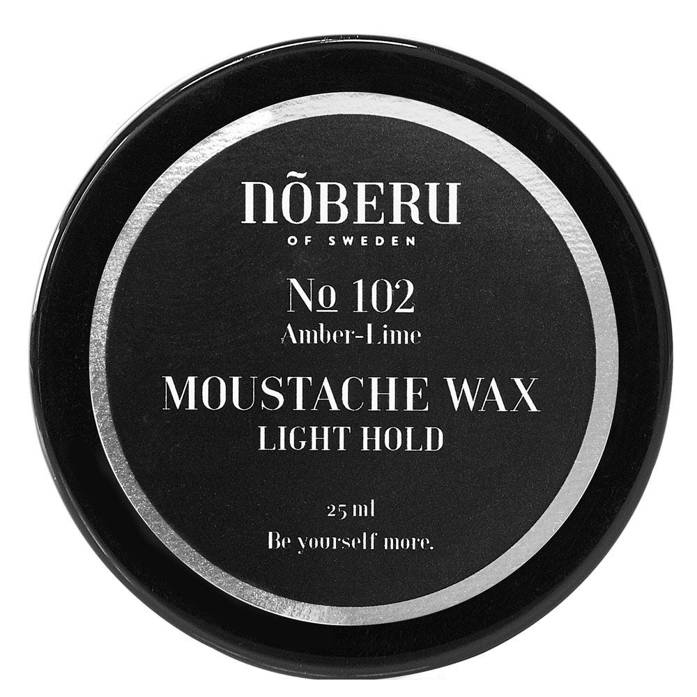 Nõberu of Sweden Moustache Wax Light Hold - Amber Lime 25 ml