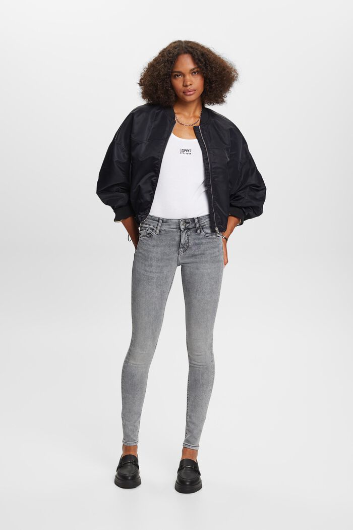 Skinny Jeans mit mittlerer Bundhöhe