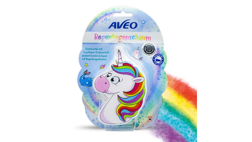 AVEO Kids Regenbogen-Badeschaum Badebombe sortiert