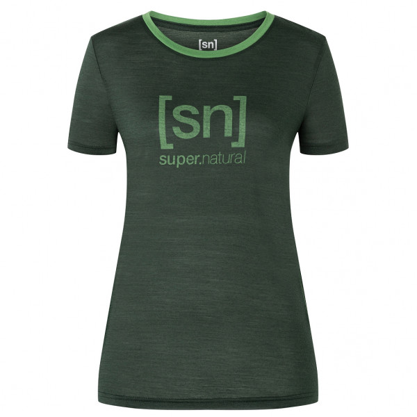 super.natural - Women's The Essential Logo Tee - Merinoshirt