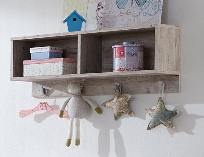arthur berndt Kinderregal Bente, mit 4 Kleiderhaken; Made in Germany