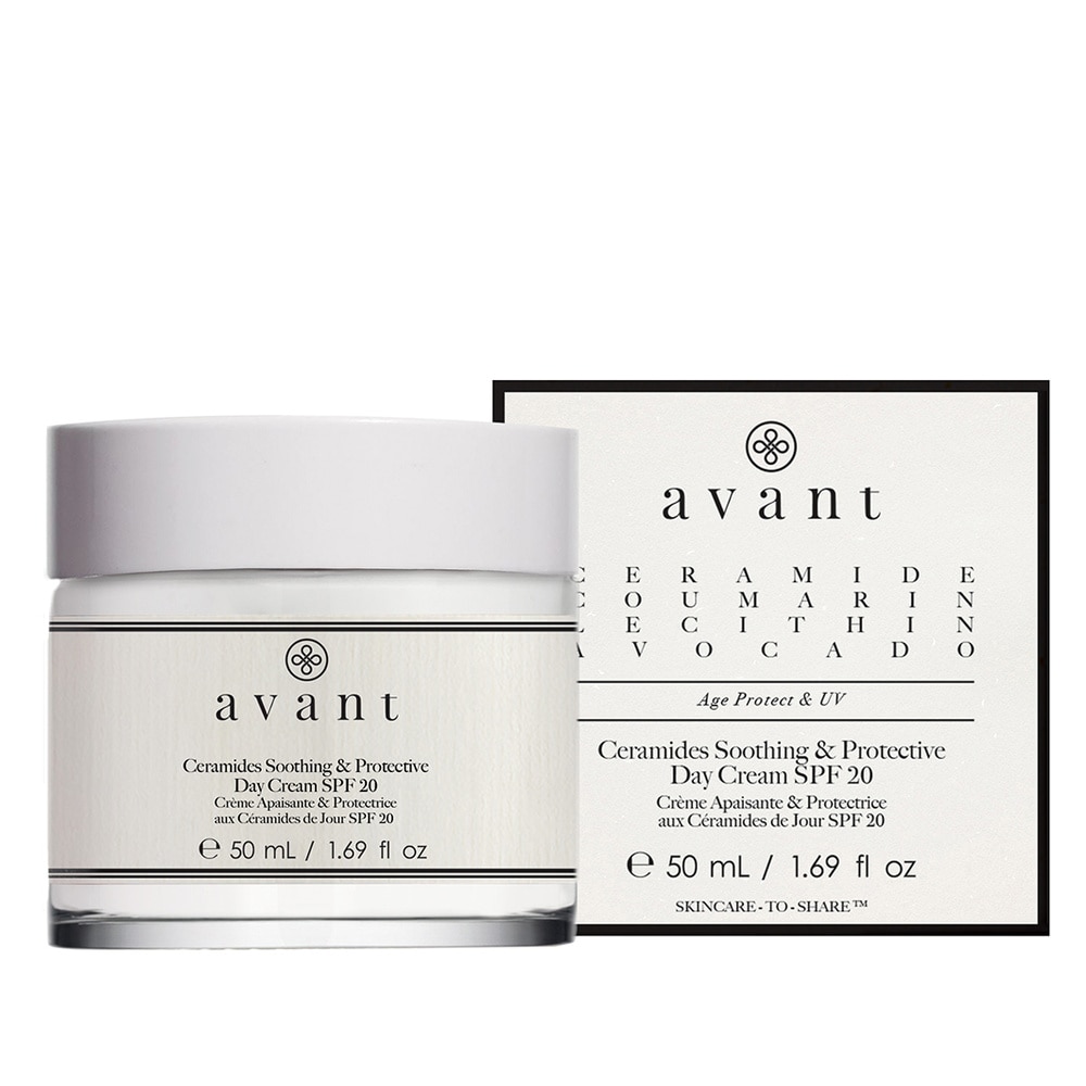 Avant Skincare Crème Apaisante et Protectrice aux Céramides de Jour SPF 20 Hydratants et Mists