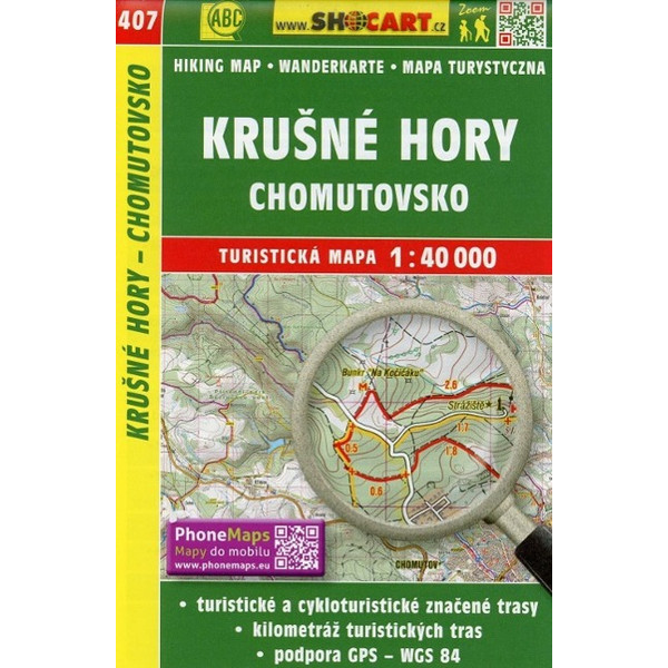 Wanderkarte Tschechien Krusne hory - Chomutovsko 1 : 40 000 - Wanderkarte