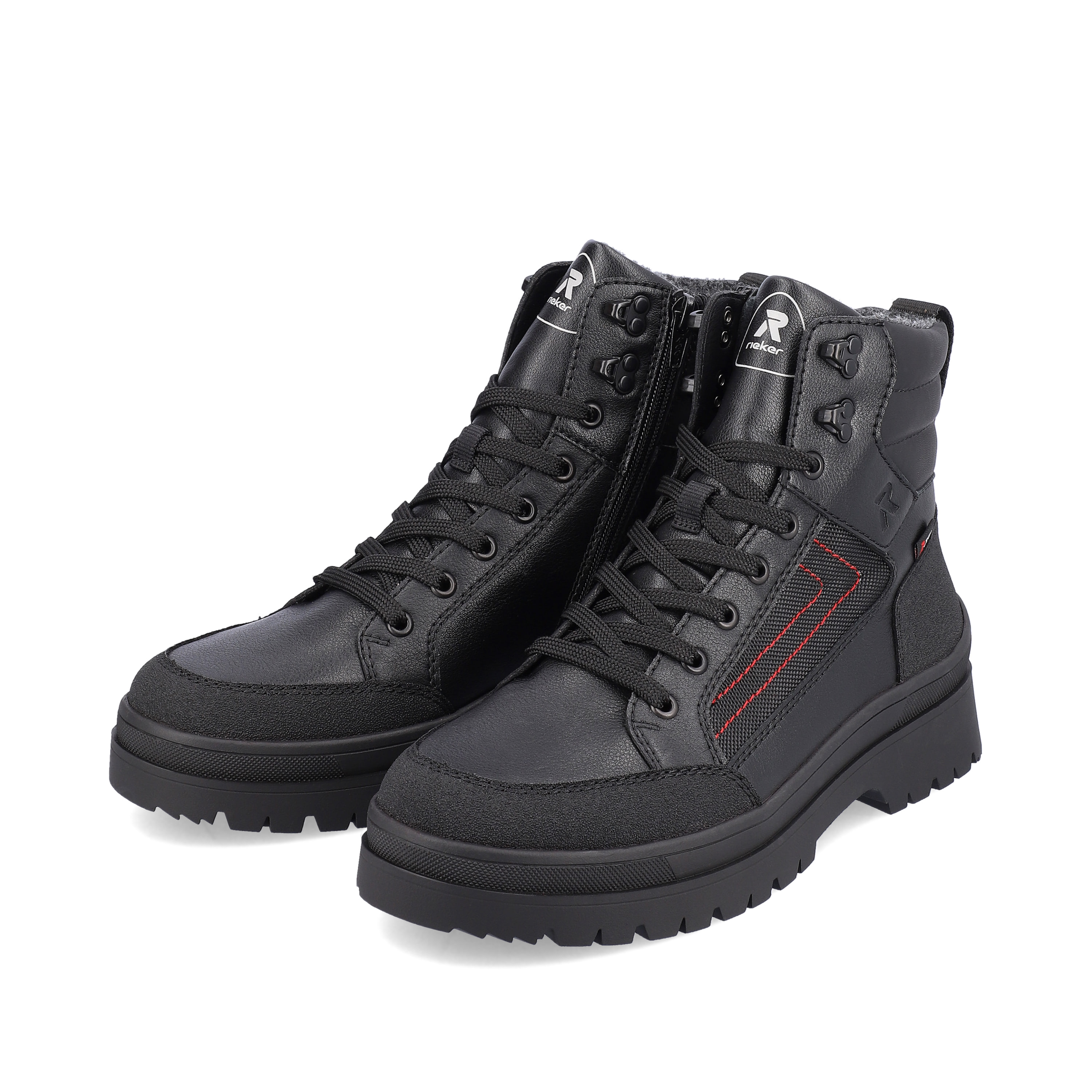 Rieker Herren Schnürstiefel deep black
