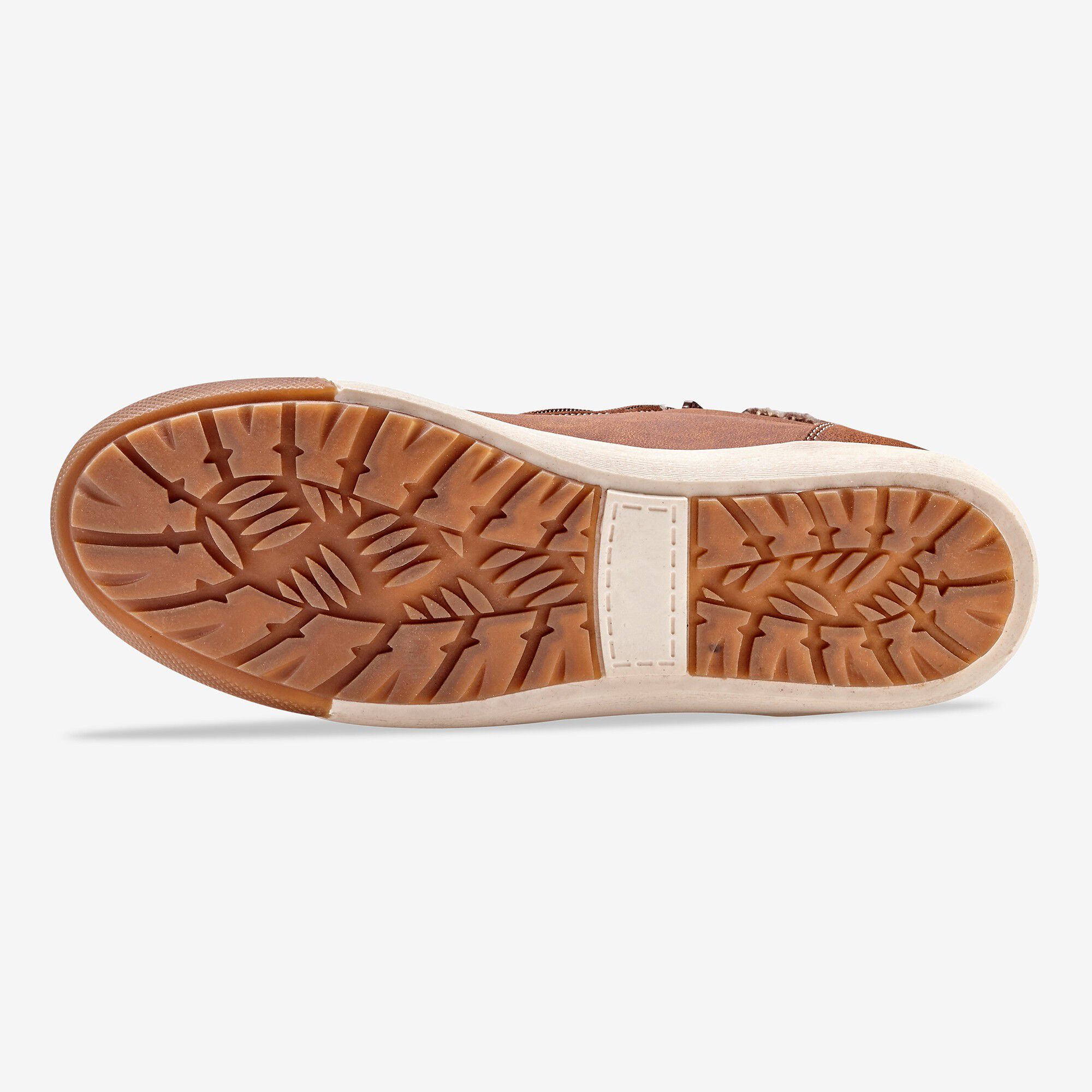 Baskets fourrées forme montante, col maille tricot
