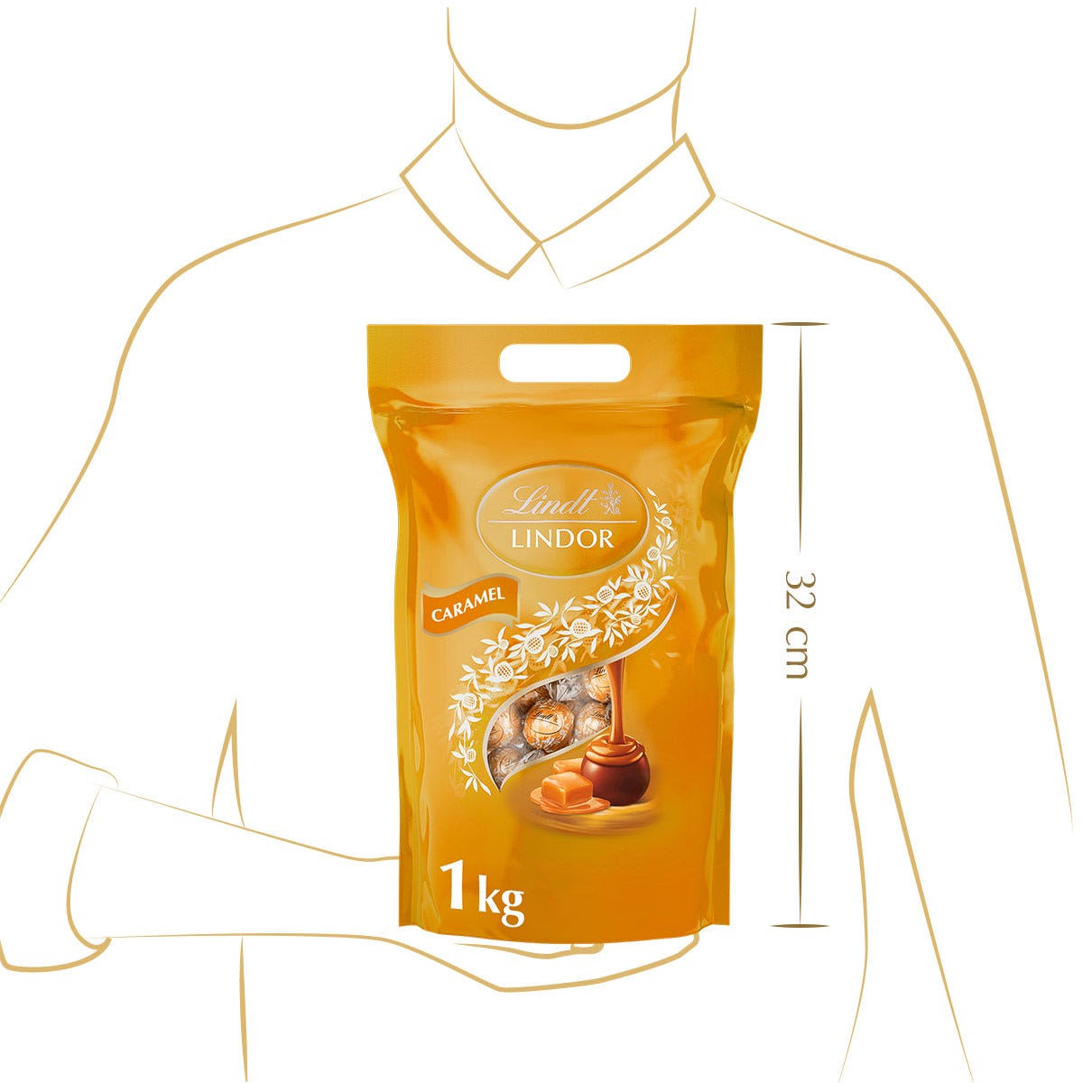 LINDOR Kugel Beutel Caramel, 1000g