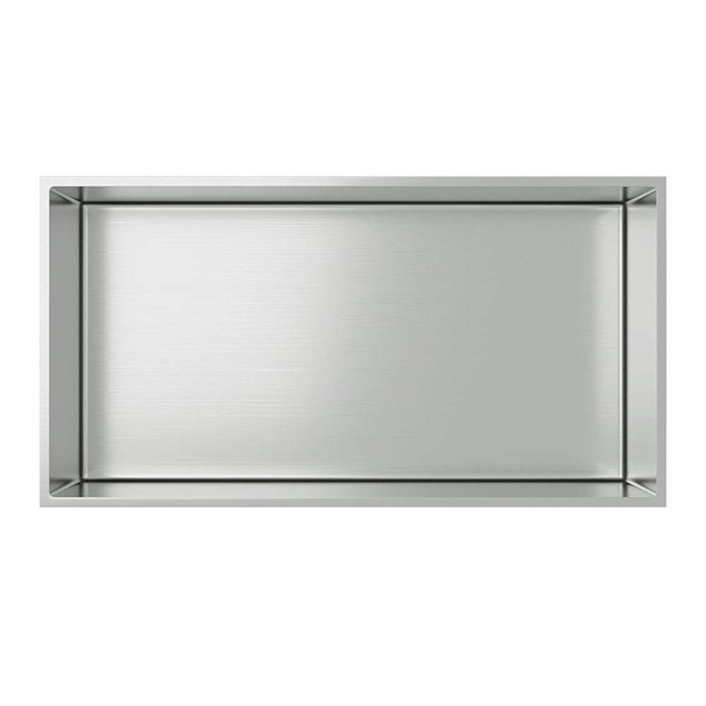 Aloni Regalaufsatz HEC60BS, (1-St), Aloni Wandnische Edelstahl rostfrei 300x600x100mm