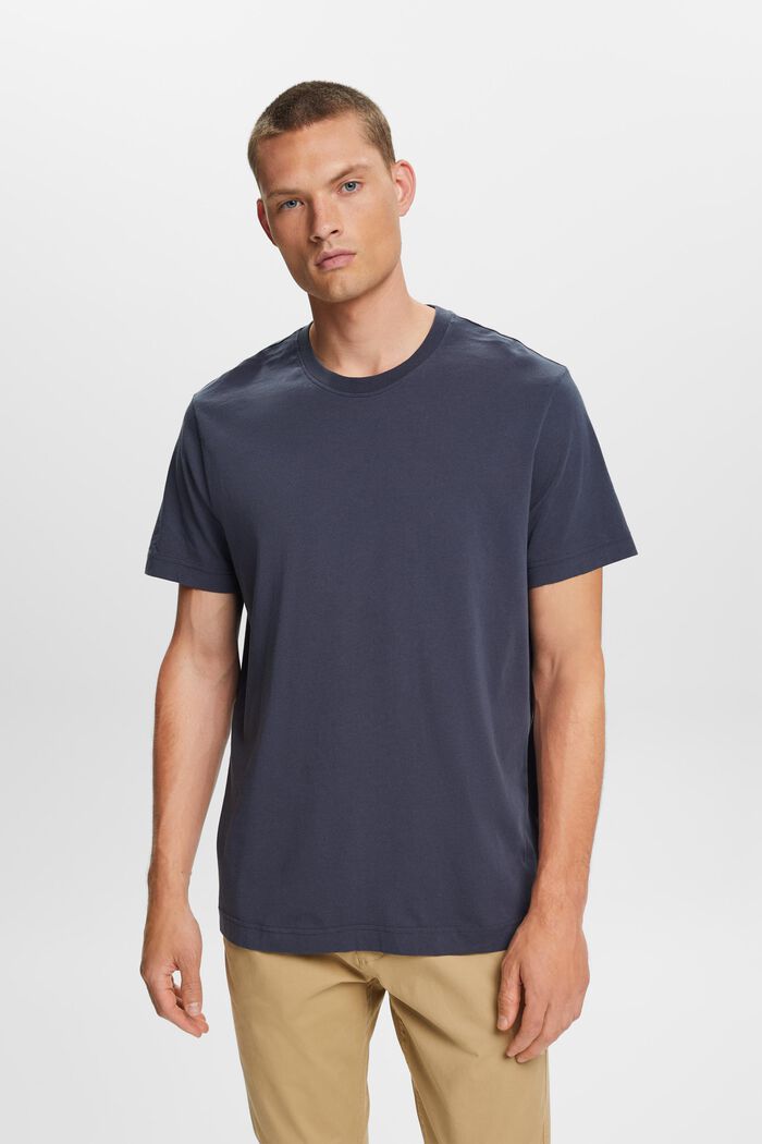 Rundhals-T-Shirt aus Jersey, 100 % Baumwolle