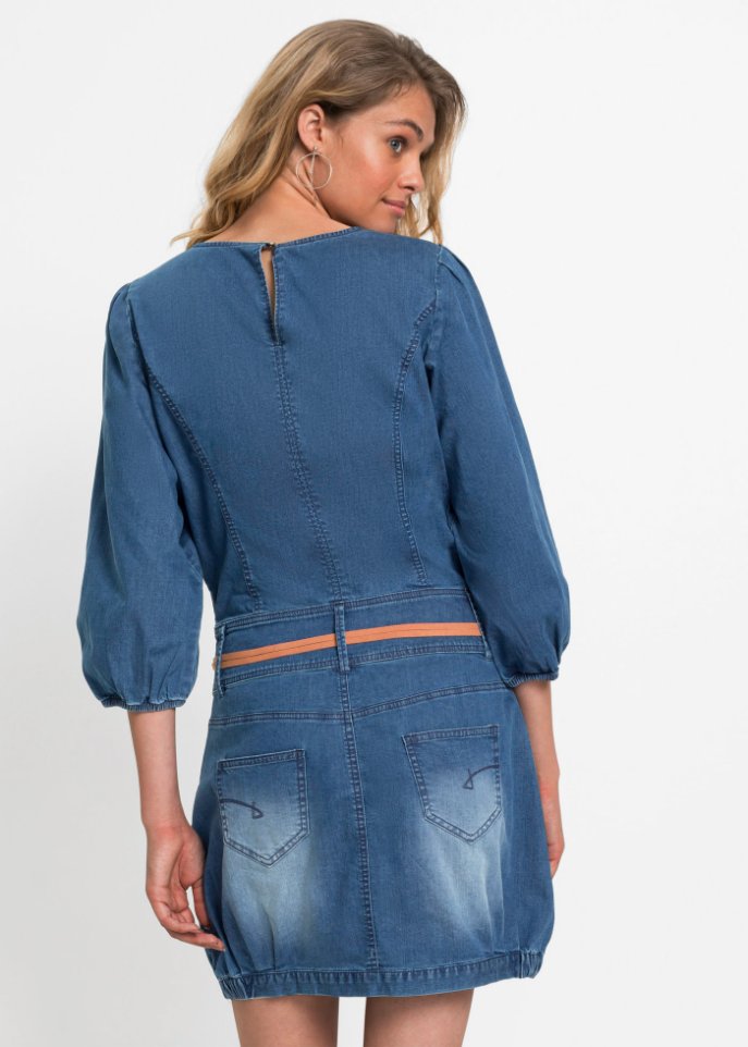 Jeanskleid mit Gürtel