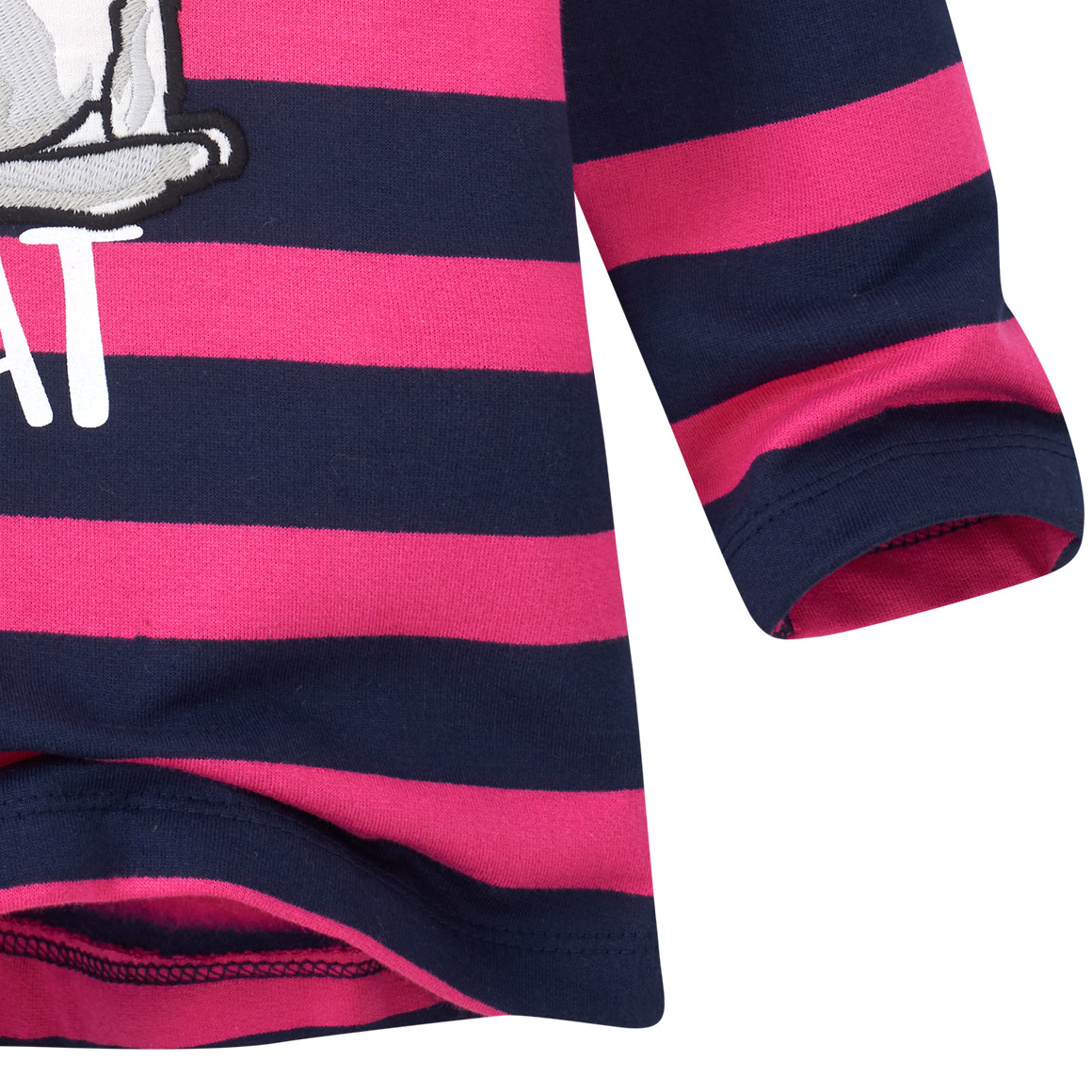 Mädchen Hoodie mit Katzen-Applikation