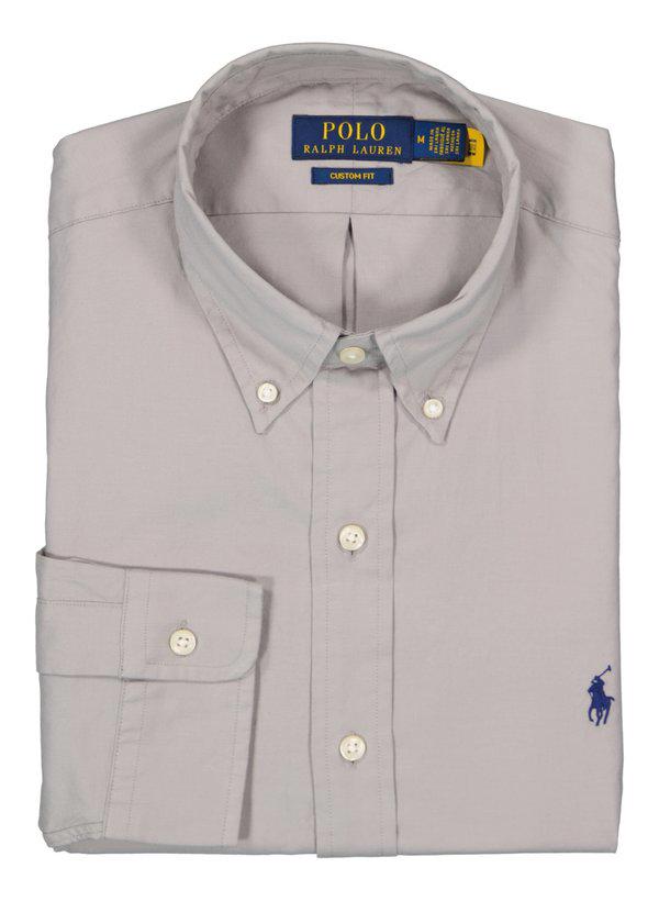 Polo Ralph Lauren, Hemd, Custom Fit, Baumwolle, grau