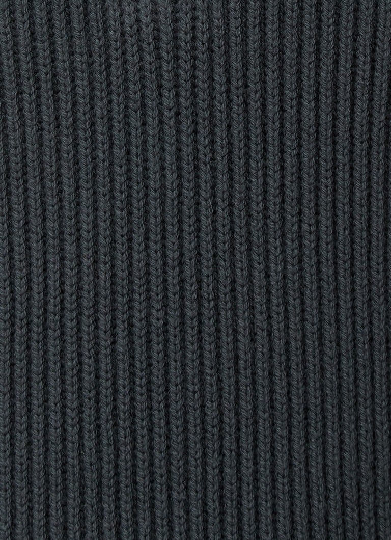 Pull en maille côtelée CP Company avec demi-zip