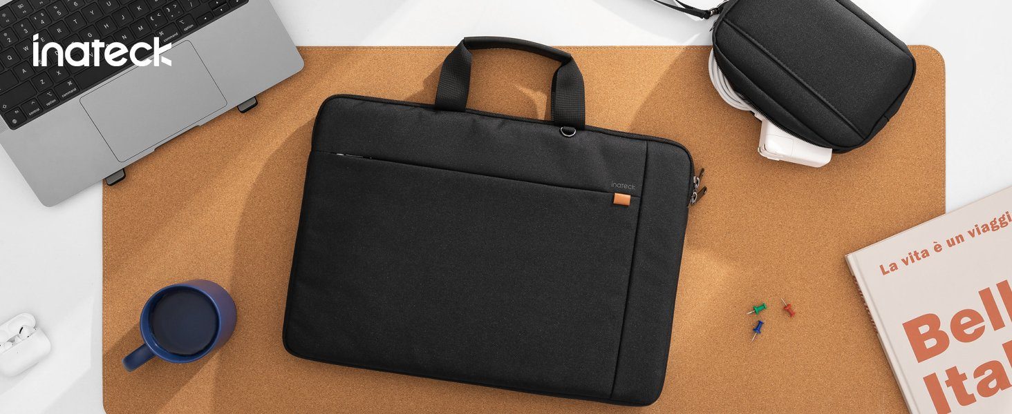 Inateck Laptoptasche 15-15.6 Zoll Notebook Schutztasche Aktentasche mit Zubehörtasche