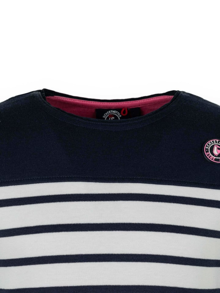 SCHIETWETTER Auri, Pullover in weiß-navy/pink günstig kaufen