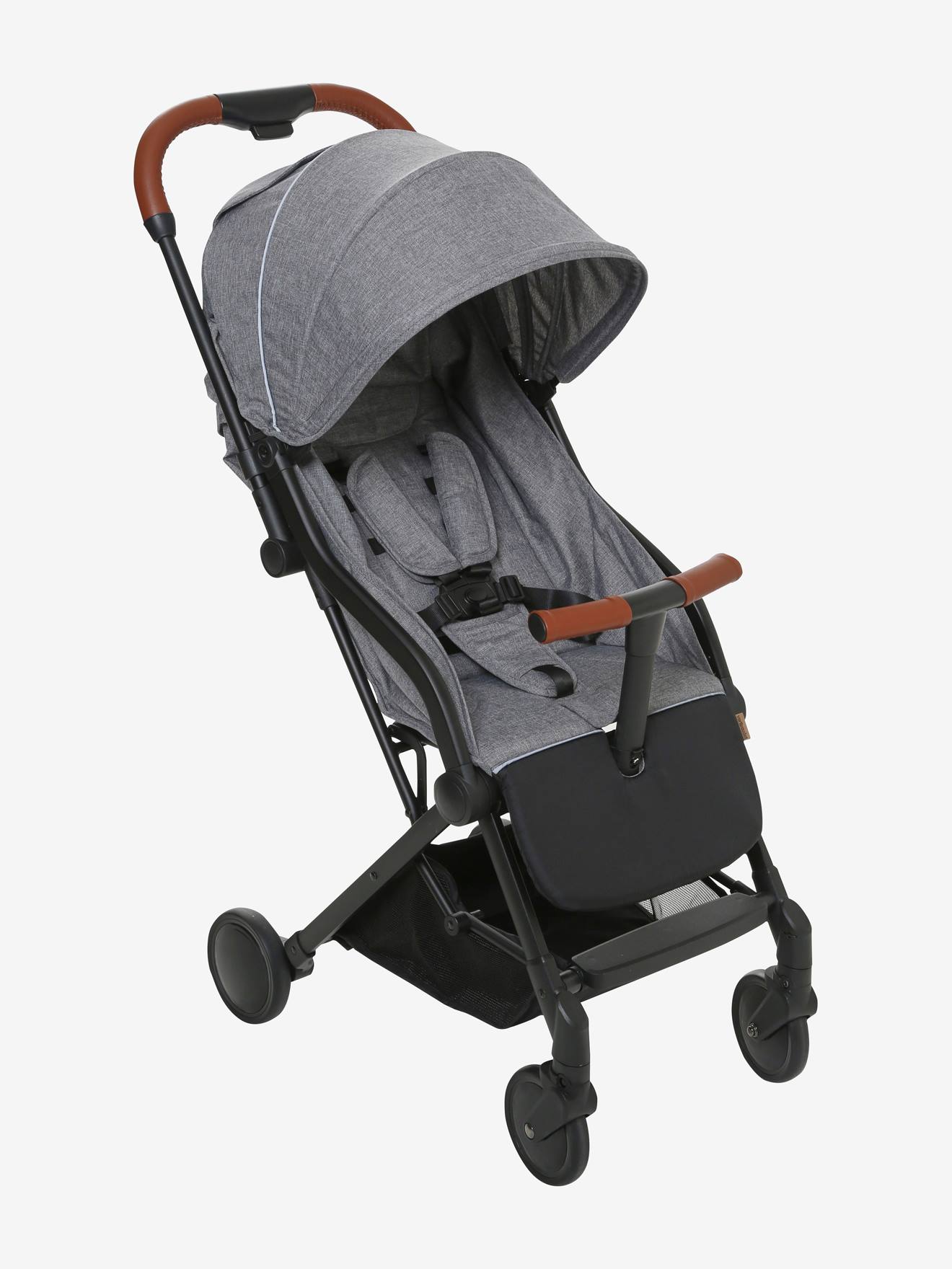 Poussette citadine vertbaudet Microcity kaki chiné