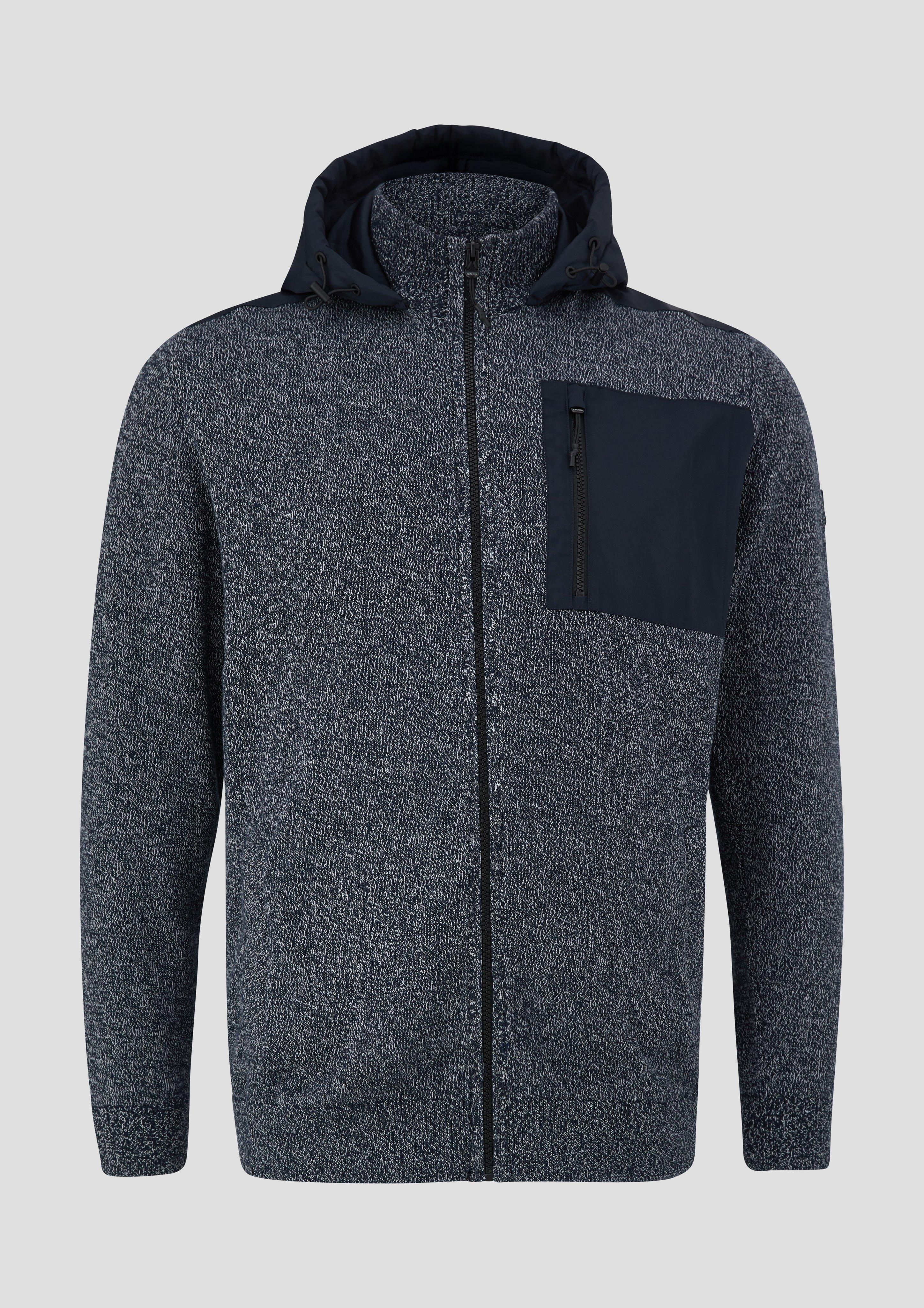 Kapuzenjacke im Fabricmix  2146850-59X0