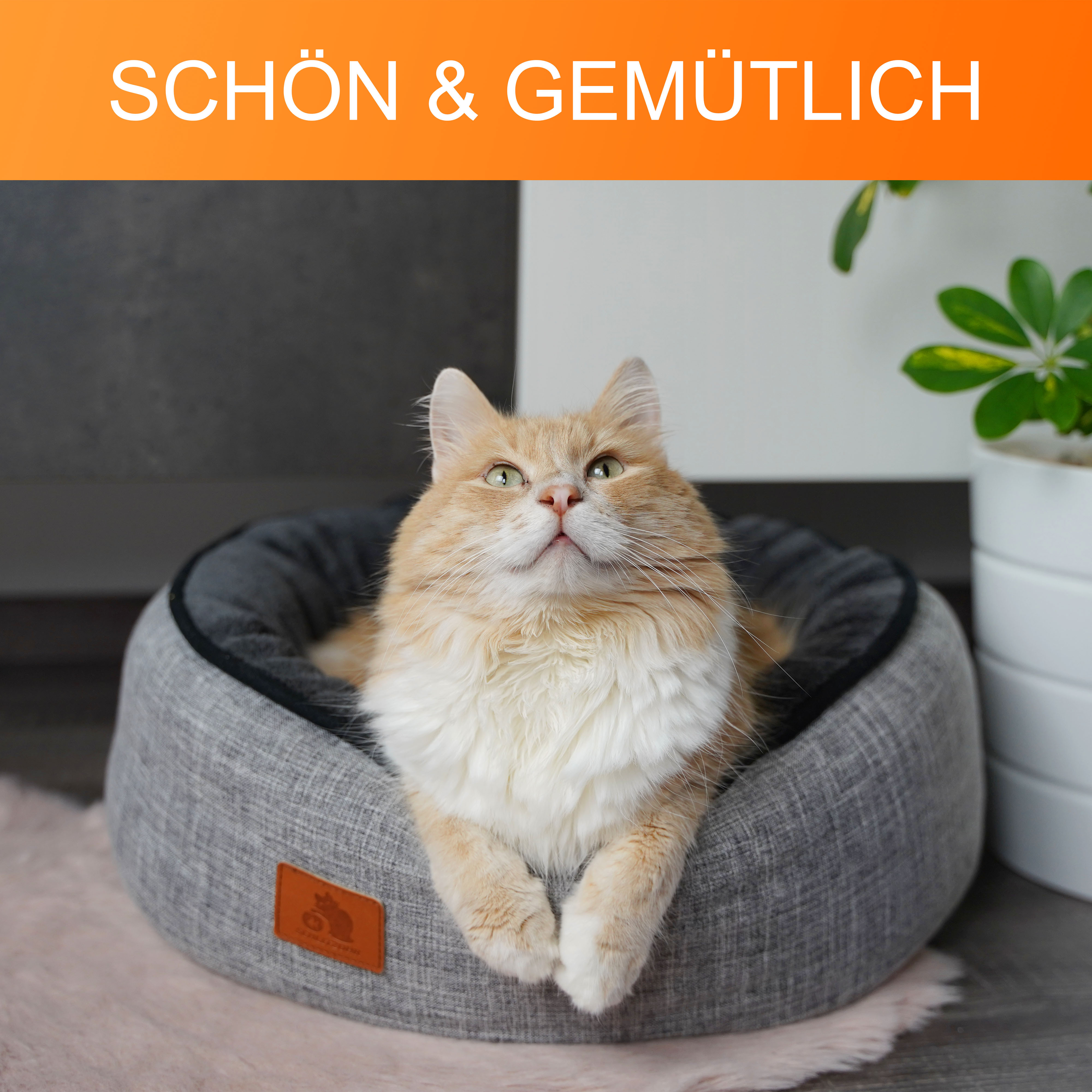 Schlitzohr Hundebetten Schlitzohr Donut Katzenbett Sissy rund