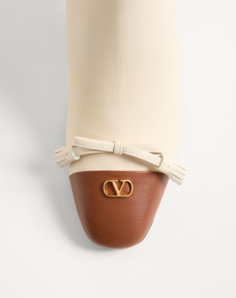 Bota de cano curto Valet Du Roi 60mm em couro de cabra