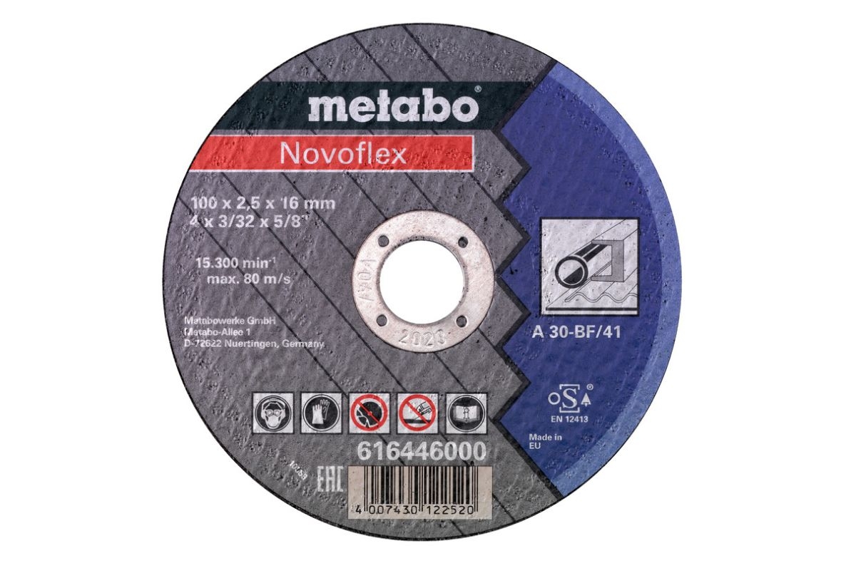 Metabo-tarvikkeet 616446000 Katkaisulaikka Ø 100x2,5x16,0 teräs Novoflex
